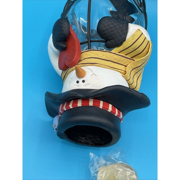 Snowman Tea Light Candle Holder,cover Christmas Decor 7” - Picture 9 of 10